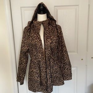 Leopard print rain coat capelli